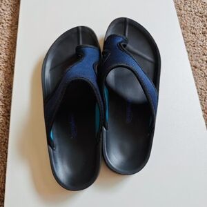 Navy and Black Sandals